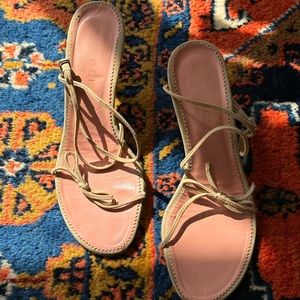 Authentic Gucci Barely There Nude Sandals
